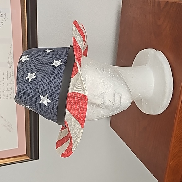 Western red white and blue Hat - Picture 3 of 5
